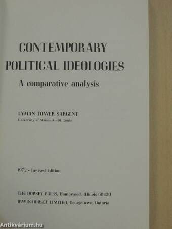 Contemporary Political Ideologies