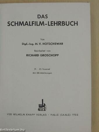 Das schmalfilm-lehrbuch