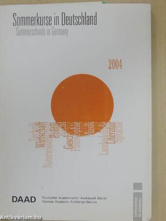 Sommerkurse in Deutschland 2004/Summerschools in Germany 2004 - CD-vel