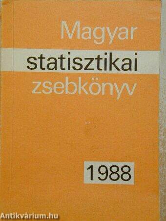 Magyar statisztikai zsebkönyv 1988