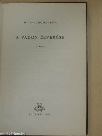 A vadon érverése