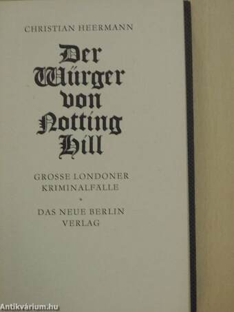 Der Würger von Notting Hill