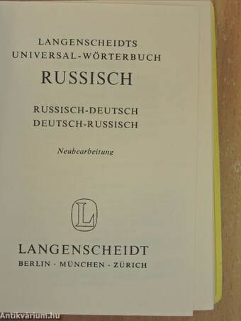 Langenscheidts Universal-Wörterbuch Russisch