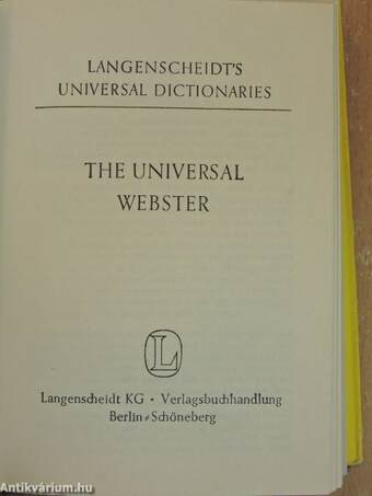 The Universal Webster