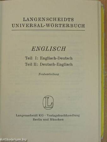 Langenscheidts Universal-Wörterbuch Englisch