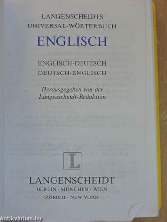 Langenscheidts Universal-Wörterbuch Englisch