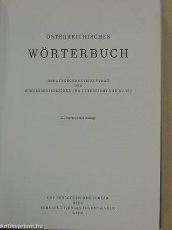 Österreichisches Wörterbuch