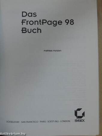 Das FrontPage 98 Buch