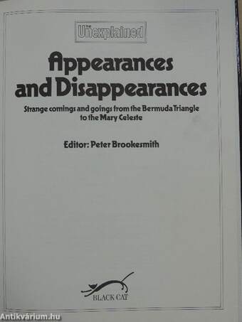 Appearances and Disappearances