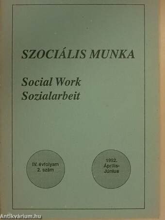 Szociális munka 1992. április-június