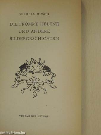 Die fromme Helene und andere Bildergeschichten