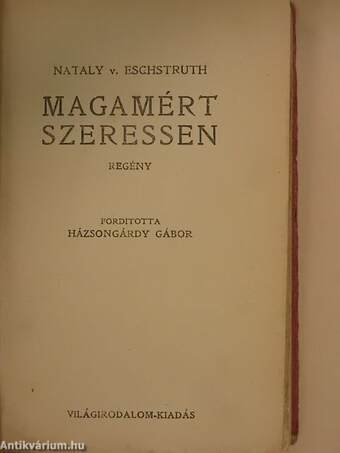 Magamért szeressen