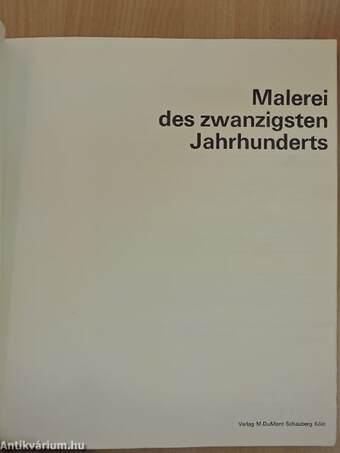 Malerei des zwanzigsten Jahrhunderts