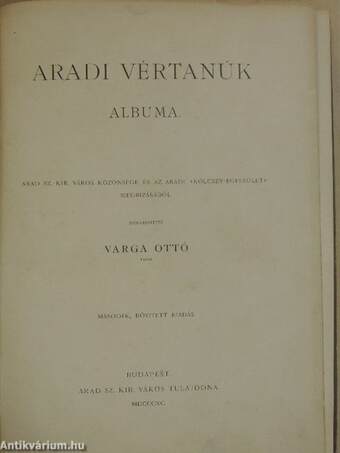 Aradi vértanúk albuma