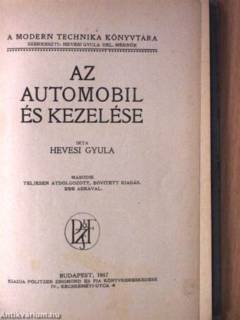 Az automobil és kezelése