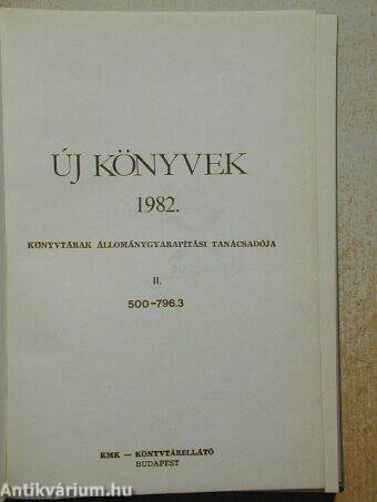 Új könyvek 1982. II. (töredék)
