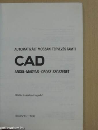 CAD - Angol-magyar-orosz szószedet