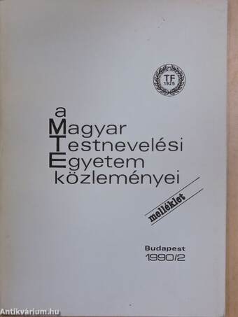 A Magyar Testnevelési Egyetem közleményei 1990/2 melléklet