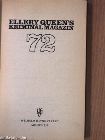 Ellery Queen's Kriminal Magazin 72