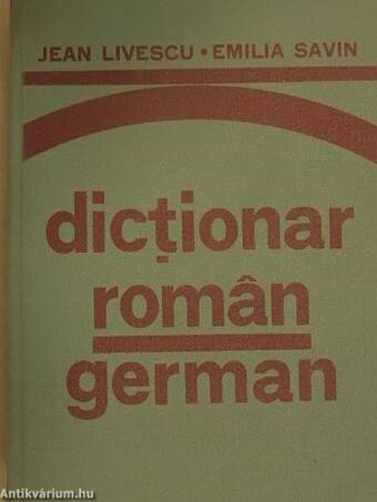 Dictionar roman-german