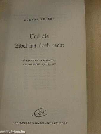 Und die Bibel hat doch recht