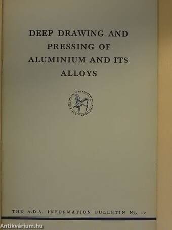 Deep drawing and pressing of aluminium and its alloys