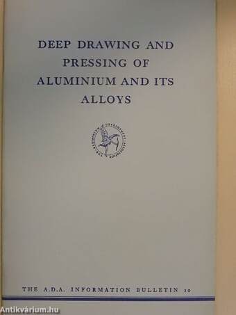 Deep drawing and pressing of aluminium and its alloys