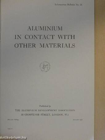 Aluminium in contact with other materials