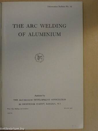 The arc welding of aluminium