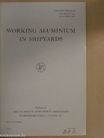 Working aluminium in shipyards