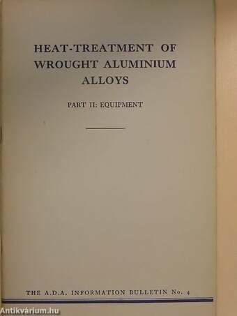 Heat-treatment of wrought aluminium alloys II.