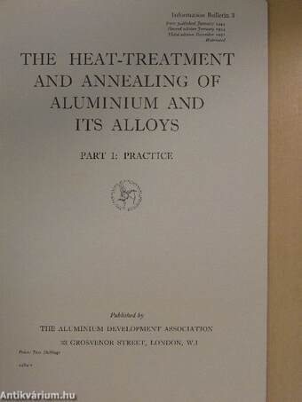 The heat-treatment and annealing of aluminium and its alloys