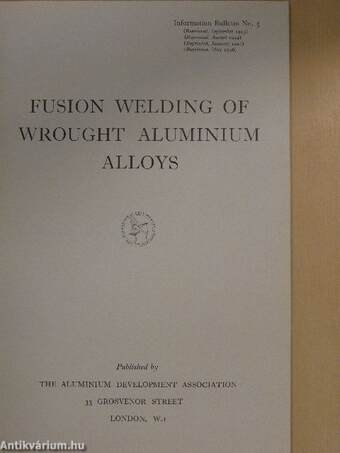 Fusion welding of wrought aluminium alloys