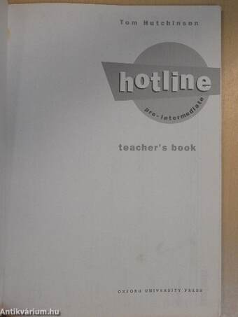 Hotline - Pre-intermediate - Teacher's Book