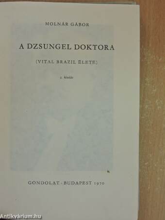 A dzsungel doktora