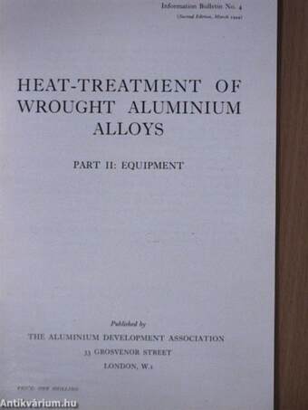 Heat-treatment of wrought aluminium alloys II.