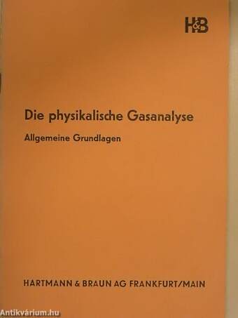 Die physikalische Gasanalyse