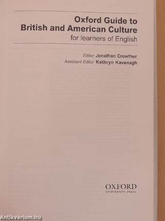 Oxford Guide to British and American Culture