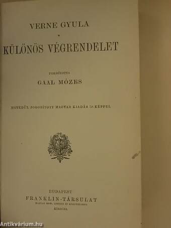 Különös végrendelet