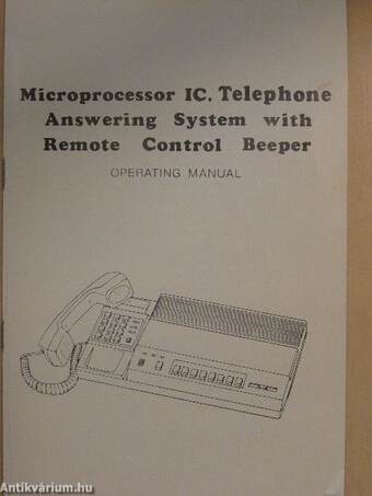 Microprocessor IC. Telephone Answering System with Remote Control Beeper