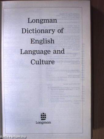 Longman Dictionary of English Language and Culture