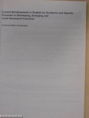 Current Developments in English for Academic and Specific Purposes in Developing, Emerging and Least-Developed Countries