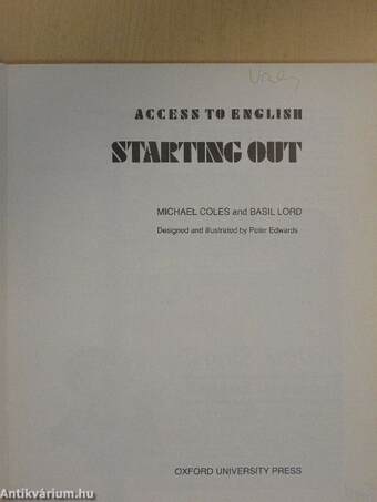 Starting Out - Book