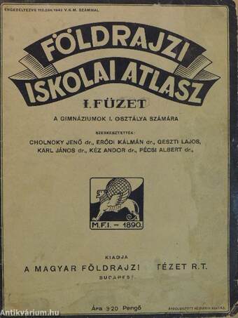 Földrajzi iskolai atlasz I.