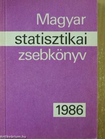 Magyar statisztikai zsebkönyv 1986.