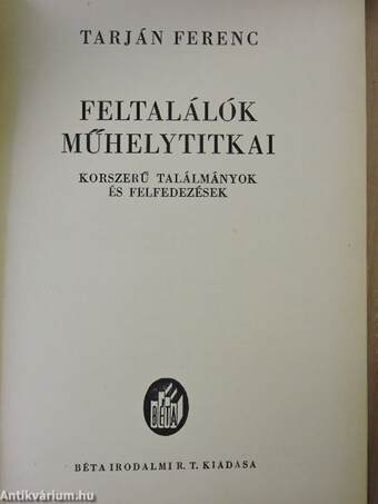 Feltalálók műhelytitkai