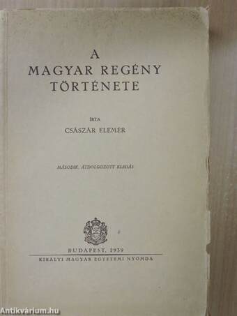 A magyar regény története