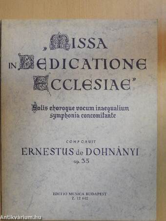 "Missa in Dedicatione Ecclesiae"