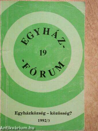 Egyházközség - közösség? 1992/3