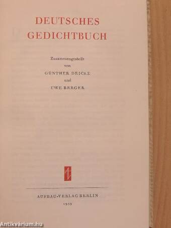 Deutsches Gedichtbuch